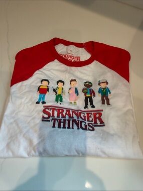 Netflix Stranger Things Kids Shirt - Red and White